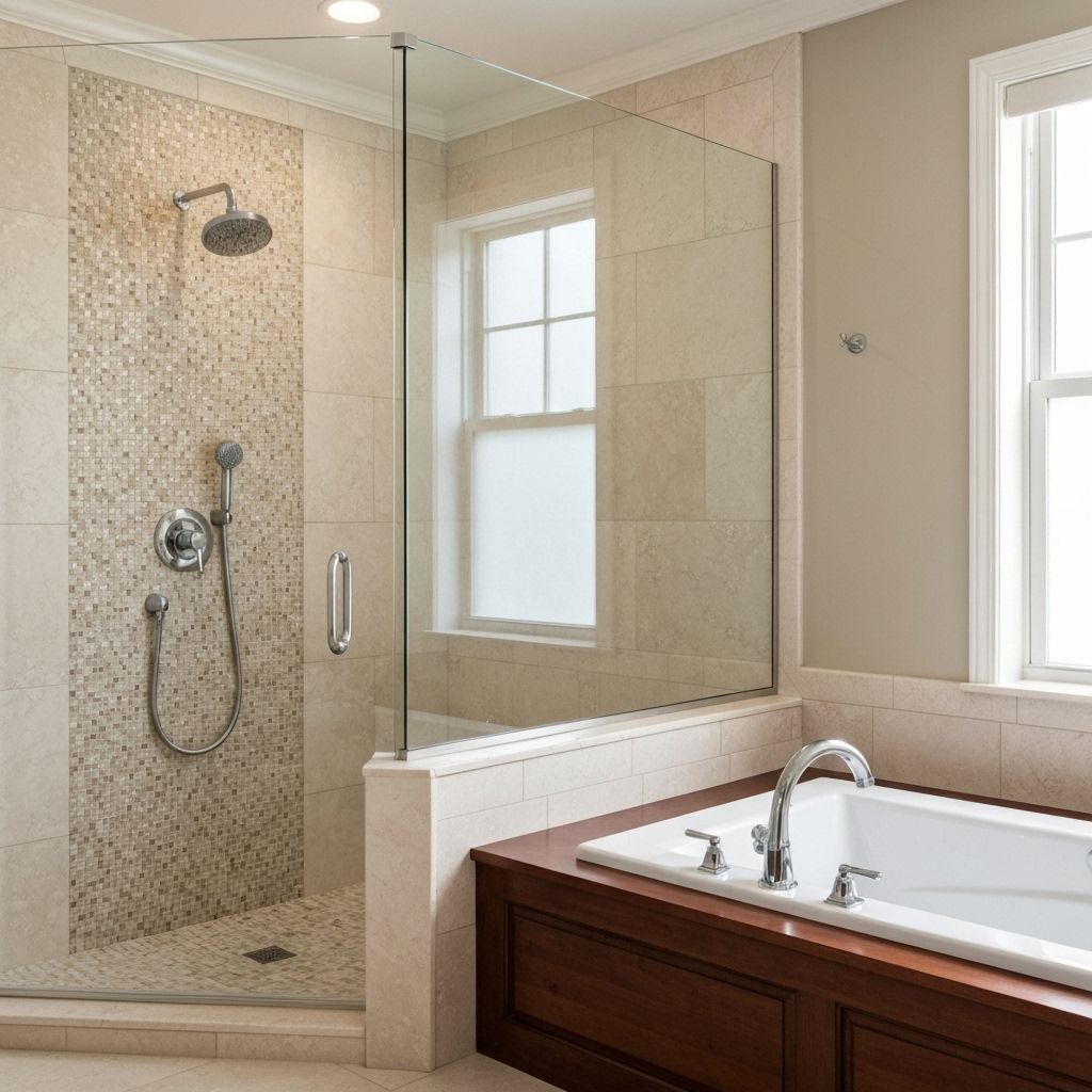 Salle de bain en travertin
